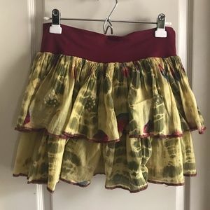 tie dye mini skirt 👾